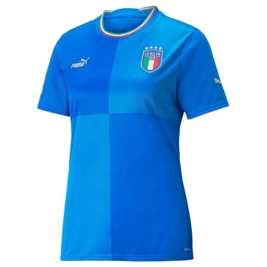 Camiseta Italia Replica Primera Ropa Mujer 2022 Azul